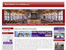 Tablet Screenshot of barcelona-travelguide.com